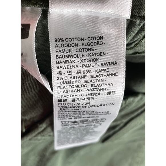 Levi's Pants Womens W29 L27 Green Combat Surplus Straight High-Rise Khaki NWT - Picture 9 of 10